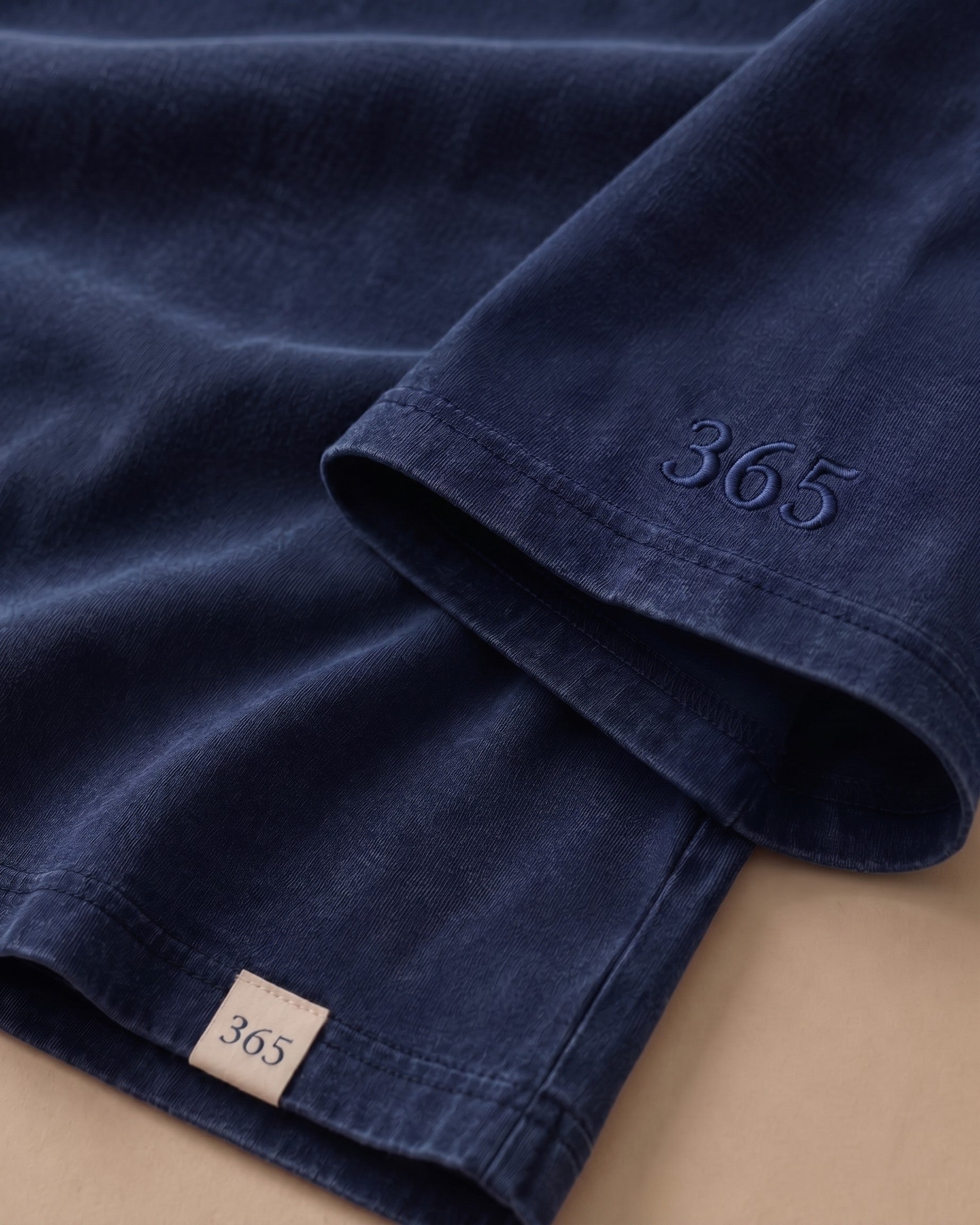 Polera Lavada 180 gr · Azul (últimas unidades) - detalle del 365